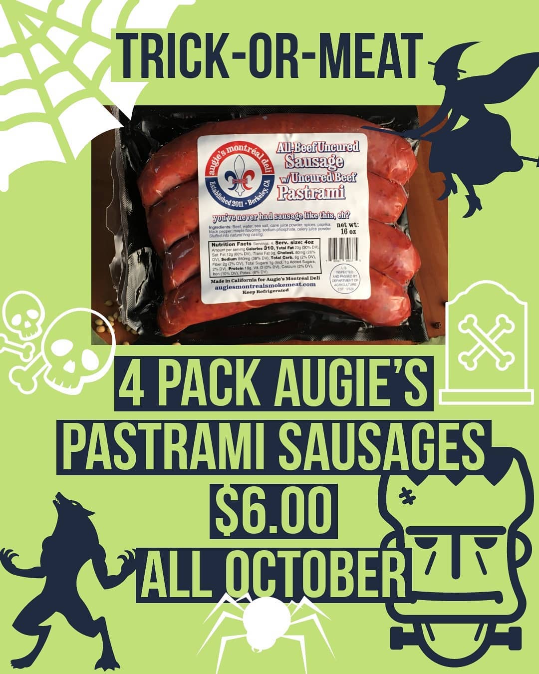 Augie's Montreal Deli and Tap Room 875 Potter St, Berkeley