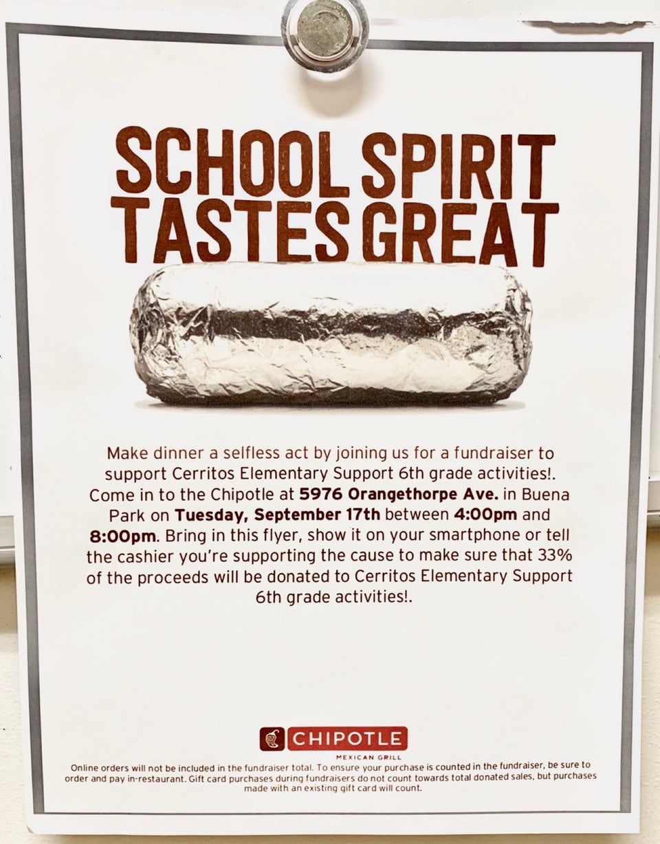 Chipotle Mexican Grill 5976 Orangethorpe Ave, Buena Park