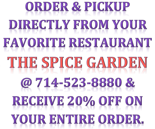 The Spice Garden 7850 Beach Blvd, Buena Park