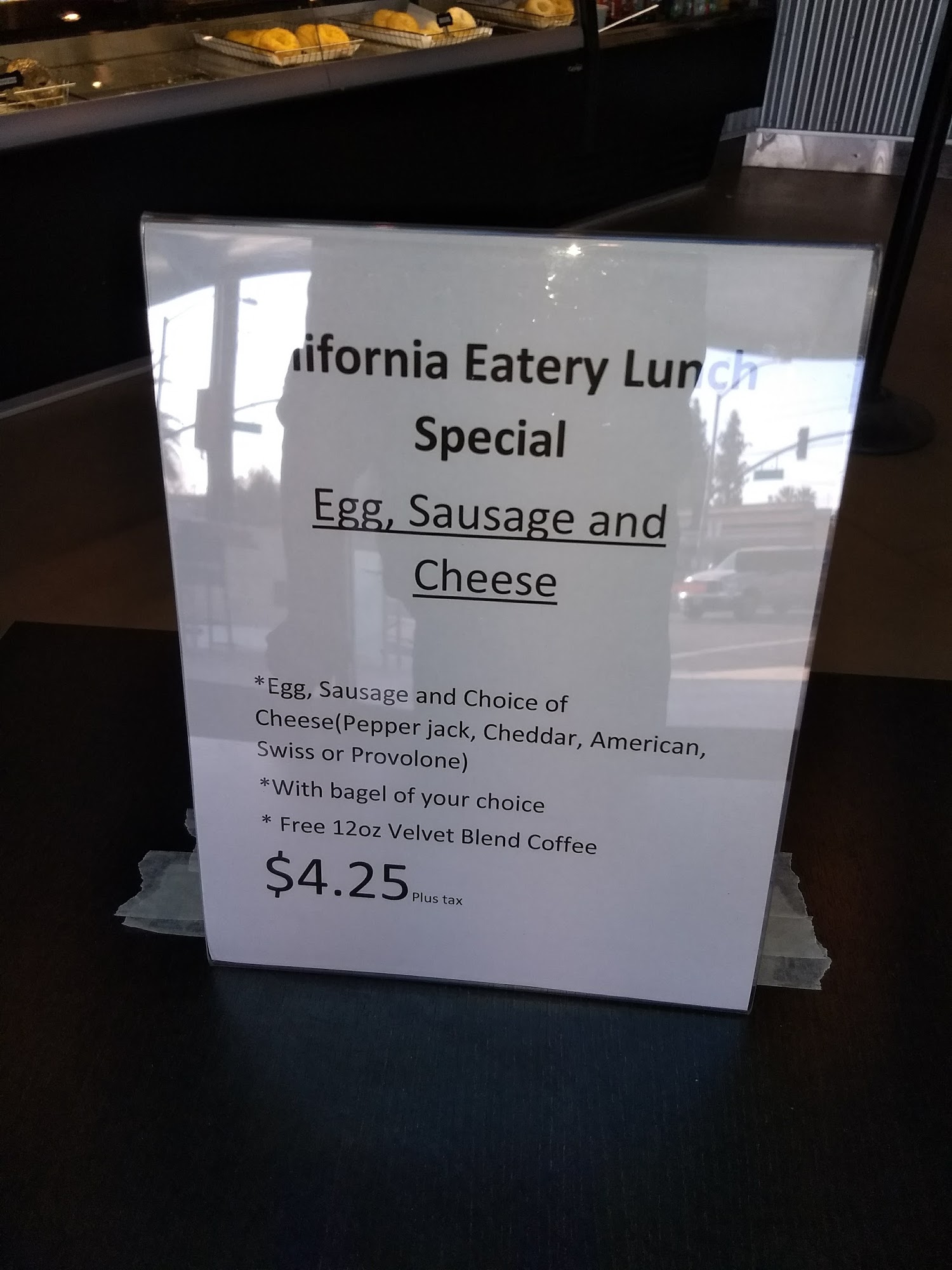 California Eatery Bakery & Cafe Menu