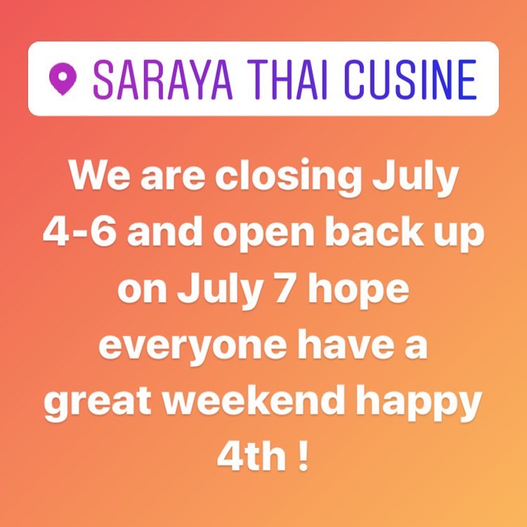 Saraya Thai Cuisine 1439 W Olive Ave, Burbank