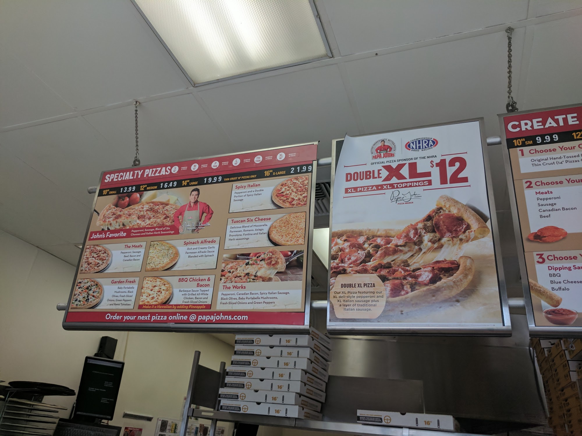 Papa John's Pizza Menu