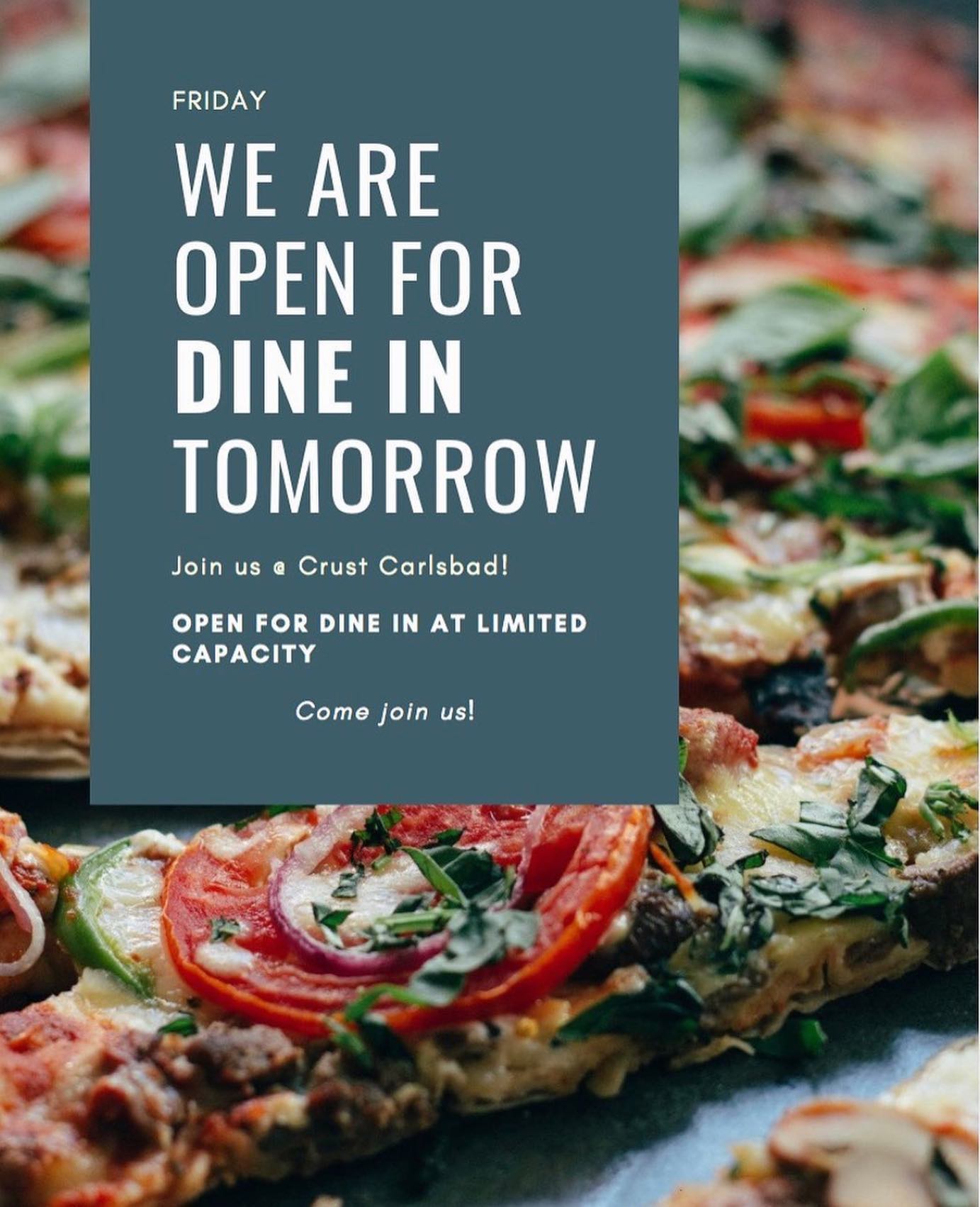 Crust Pizzeria 3263 Camino De Los Coches #105, Carlsbad