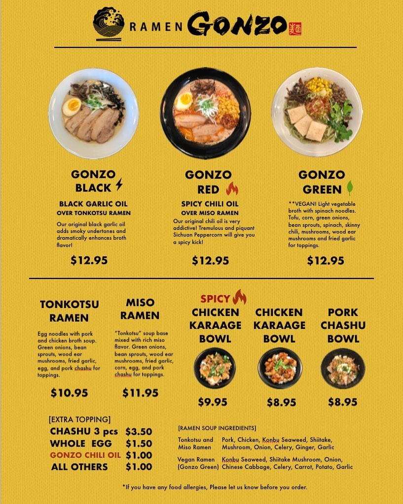 GONZO RAMEN 300 Carlsbad Village Dr, Carlsbad