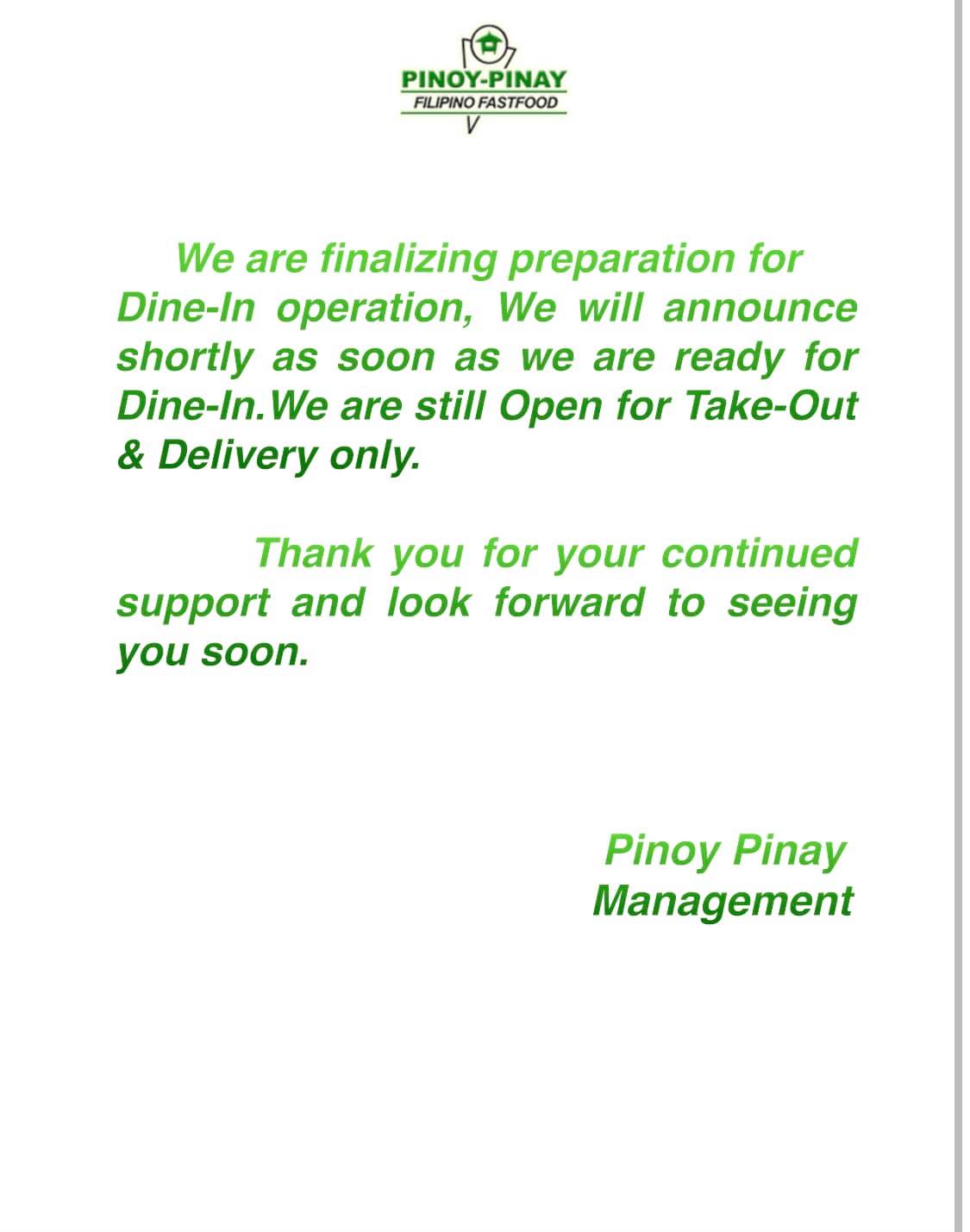 Pinoy Pinay Filipino Fastfood 11900 South St #107, Cerritos
