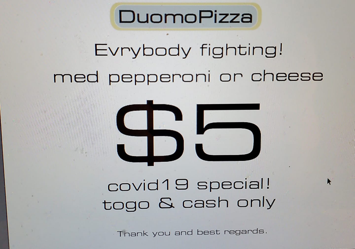 Duomo Pizza, inc. 2785 Cabot Dr #115, Corona
