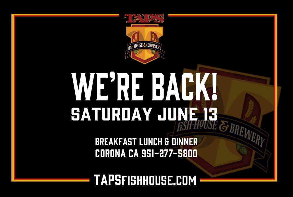 TAPS Fish House & Brewery 2745 Lakeshore Dr, Corona