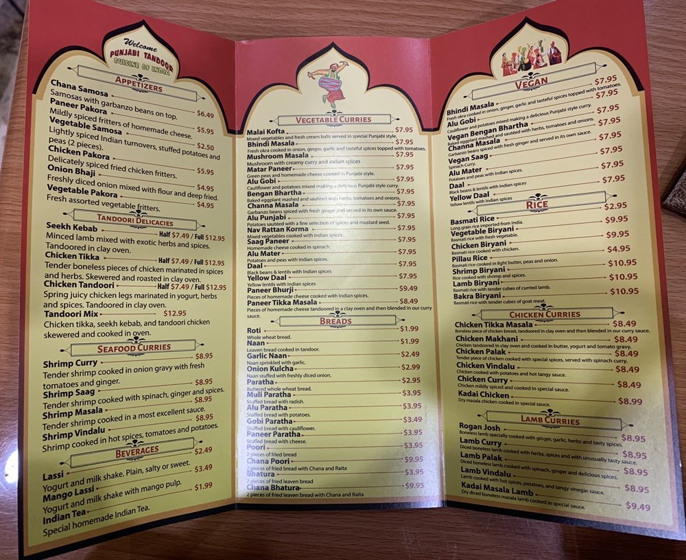 Punjabi Tandoor 2150 California Ave #101, Corona