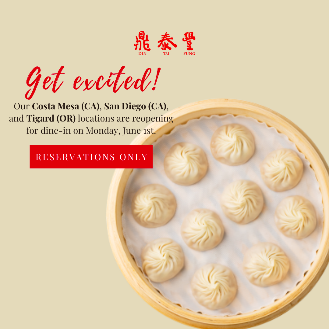 Din Tai Fung 3333 Bristol Street South Coast Plaza, Space 2071 Upper Level, Costa Mesa