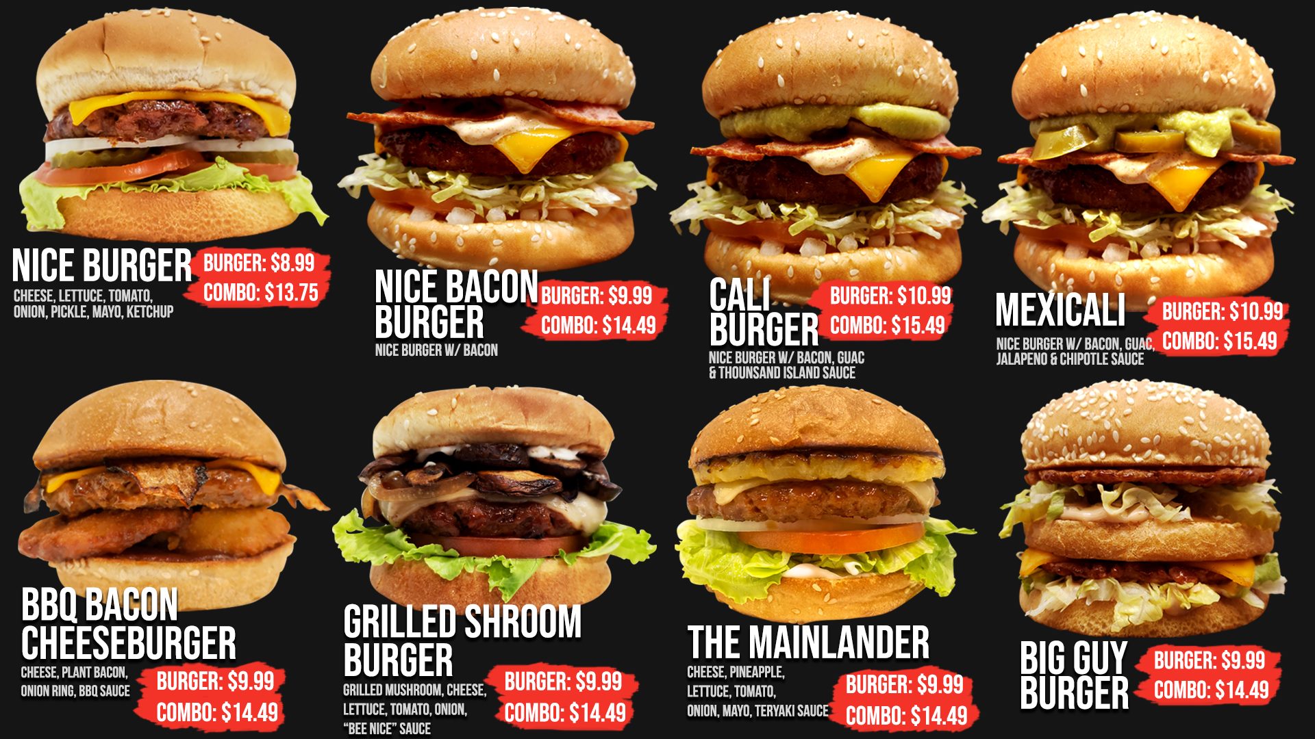 Nice Guys 100% Vegan 615 W 19th St, Costa Mesa