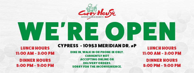 Curry House Japanese Curry & Spaghetti 10953 Meridian Dr P, Cypress