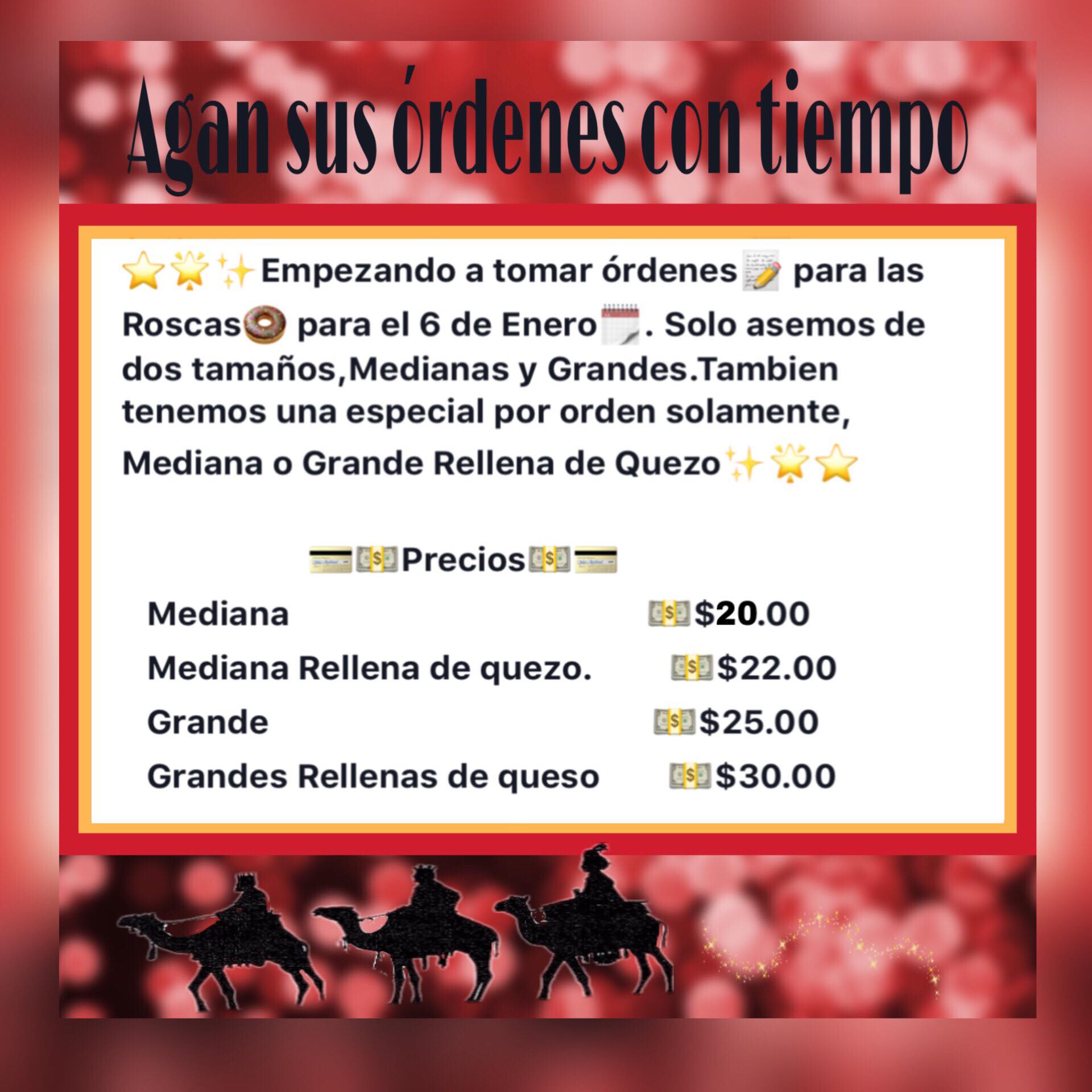 Panaderia Maria Menu