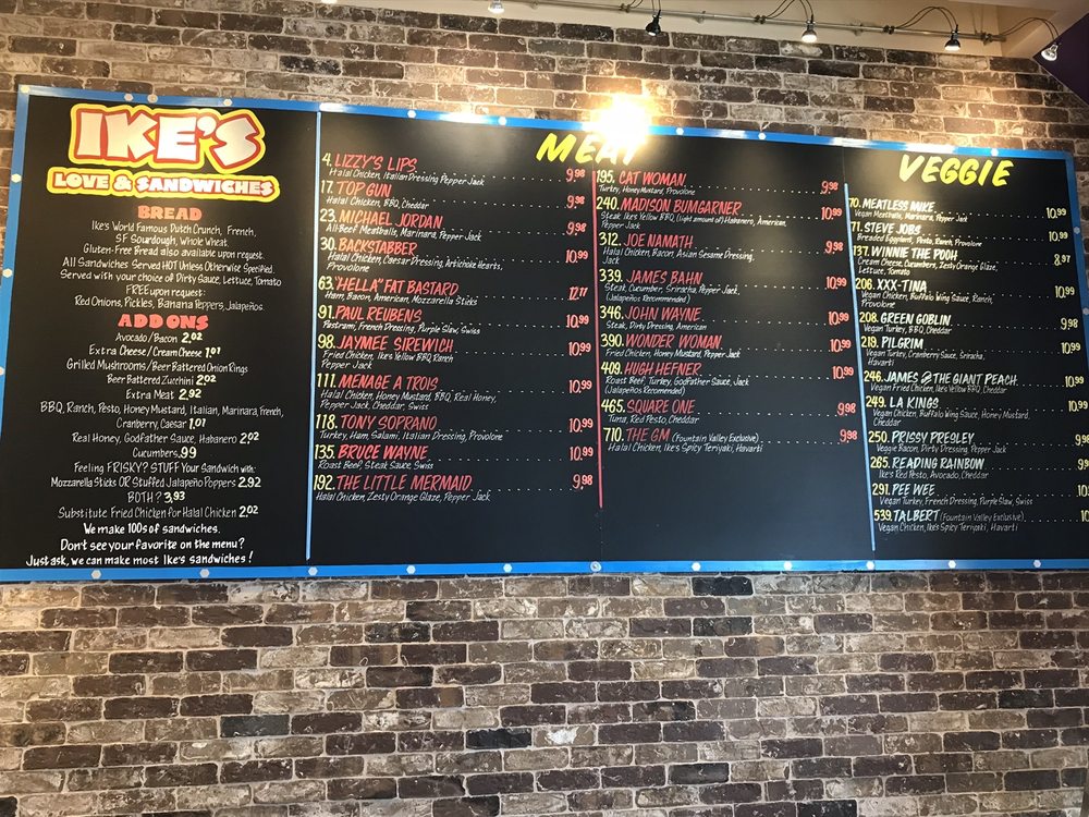 Ike's Sandwiches 18529 Brookhurst St, Fountain Valley