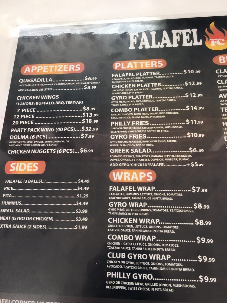 Falafel Corner 4342 Thornton Ave A, Fremont