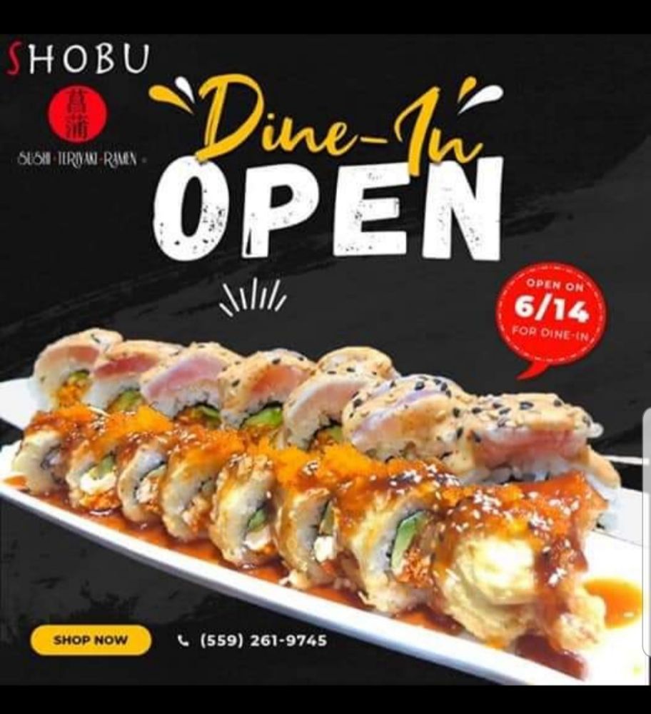 Shobu Japanese Cuisine 6640 N Blackstone Ave, Fresno