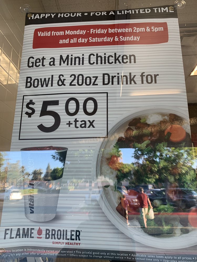 The Flame Broiler 3352 Yorba Linda Blvd, Fullerton