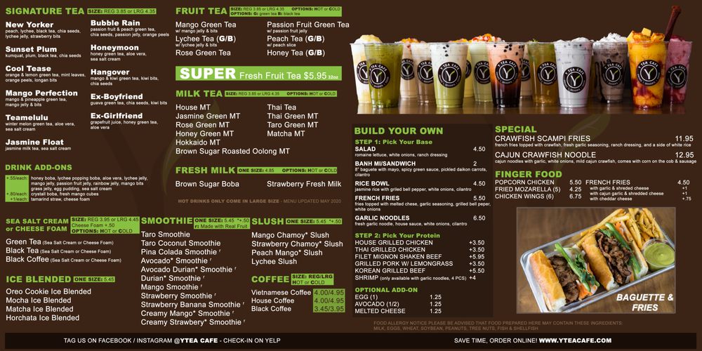 Y Tea Cafe 14291 N, Euclid St Ste D105, Garden Grove