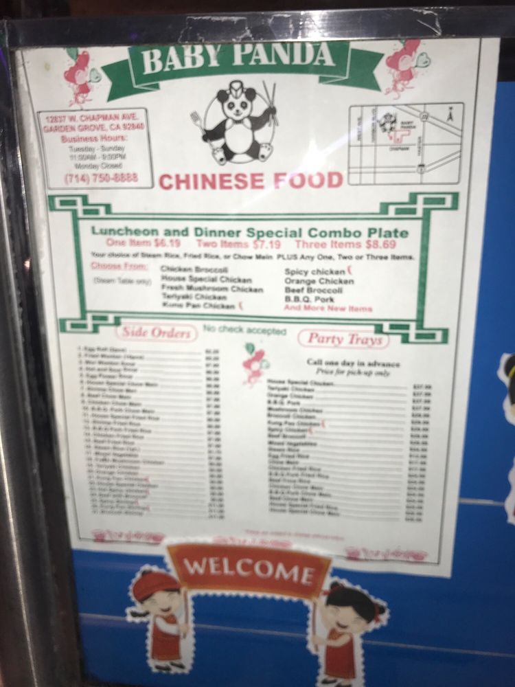 Baby Panda Chinese Restaurant 12837 W Chapman Ave, Garden Grove