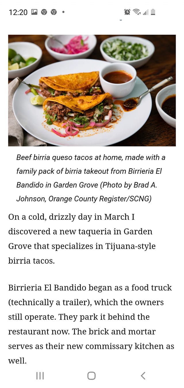 Tacos El Bandido 13231 Garden Grove Blvd, Garden Grove