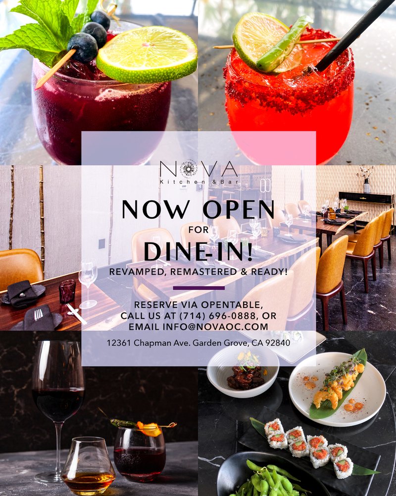 NOVA Kitchen & Bar 12361 Chapman Ave, Garden Grove