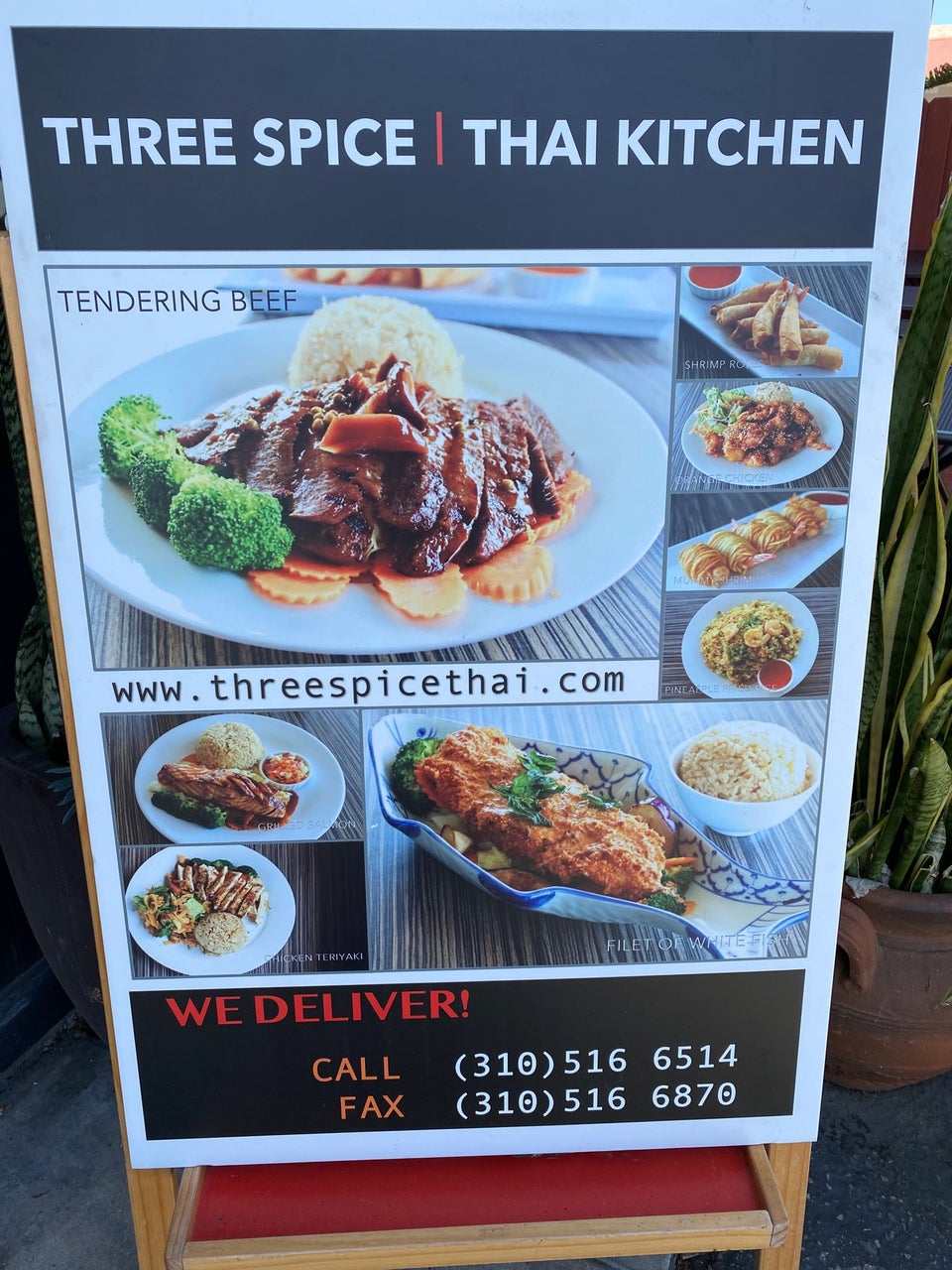 Three Spice Thai Kitchen 16400 S Western Ave, Gardena