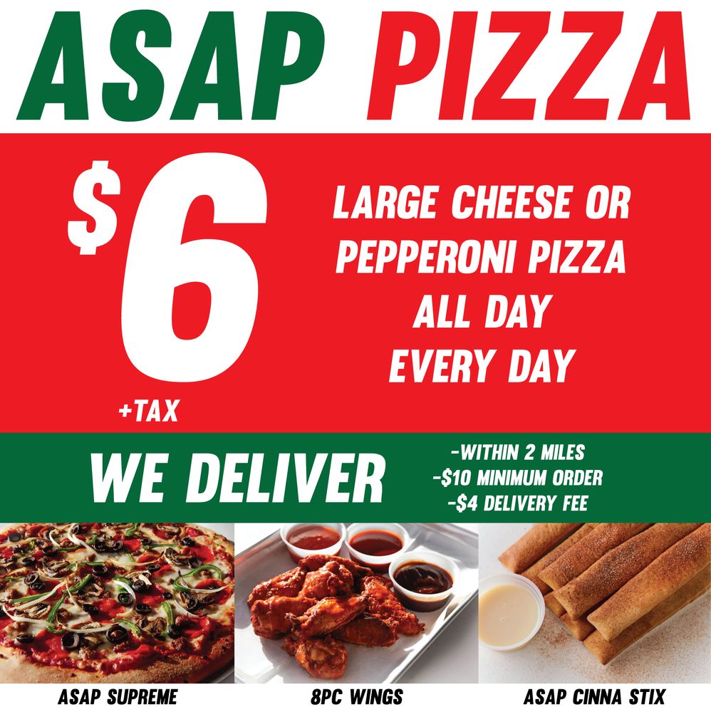 ASAP Pizza 1373 W Redondo Beach Blvd, Gardena