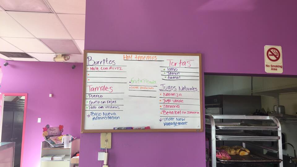 Santa Cruz Bakery Menu