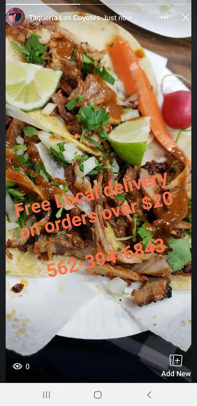 Taqueria Los Coyotes 21612 Norwalk Blvd, Hawaiian Gardens
