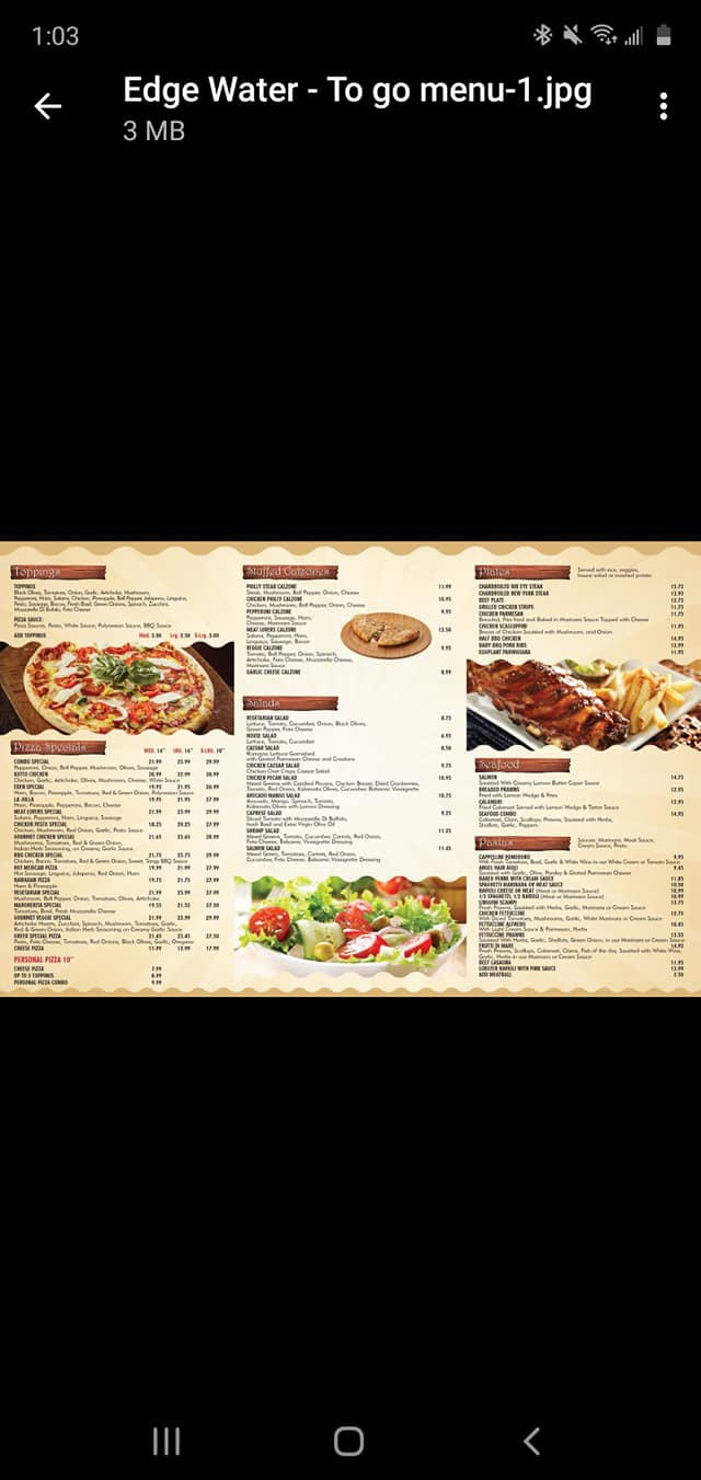 Edgewater Pizza 26011 Eden Landing Rd, Hayward