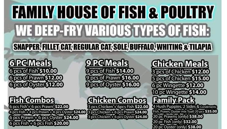 Family House of Fish & Poultry 25140 Mission Blvd, Hayward