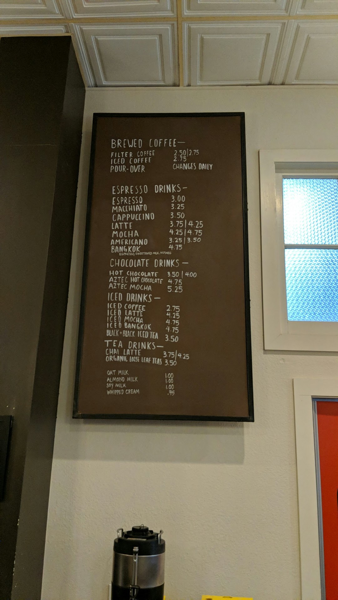 Flying Goat Coffee Menu