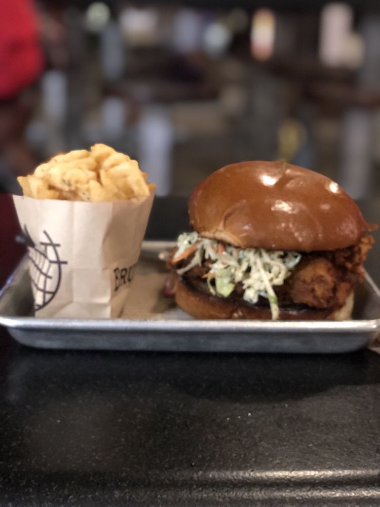 Bruxie Original Fried Chicken & Waffle Sandwich 180 5th St #120, Huntington Beach