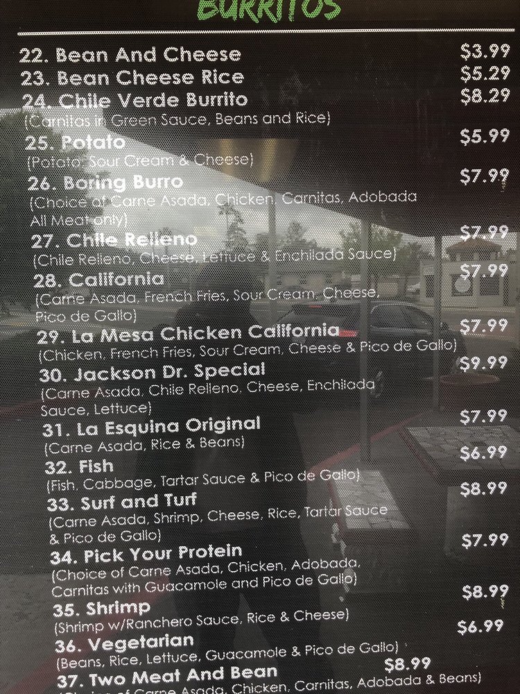La Esquina Mexican Grill 5100 Jackson Dr, La Mesa