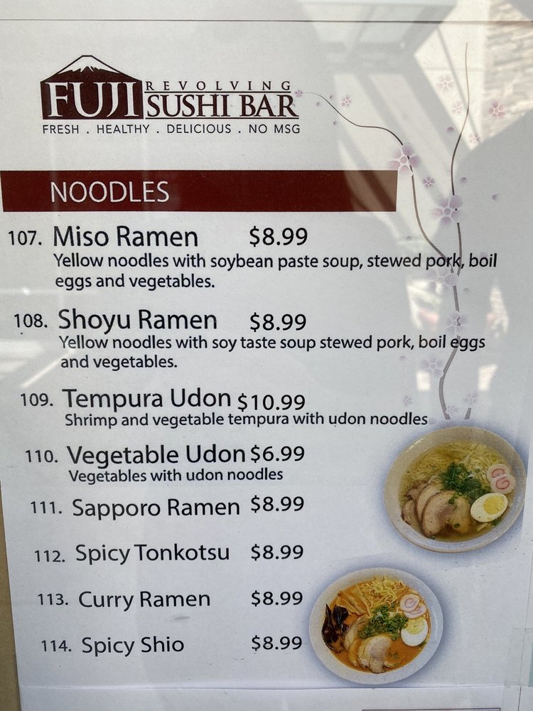 Fuji Revolving Sushi Bar 5373 Katella Ave, Los Alamitos