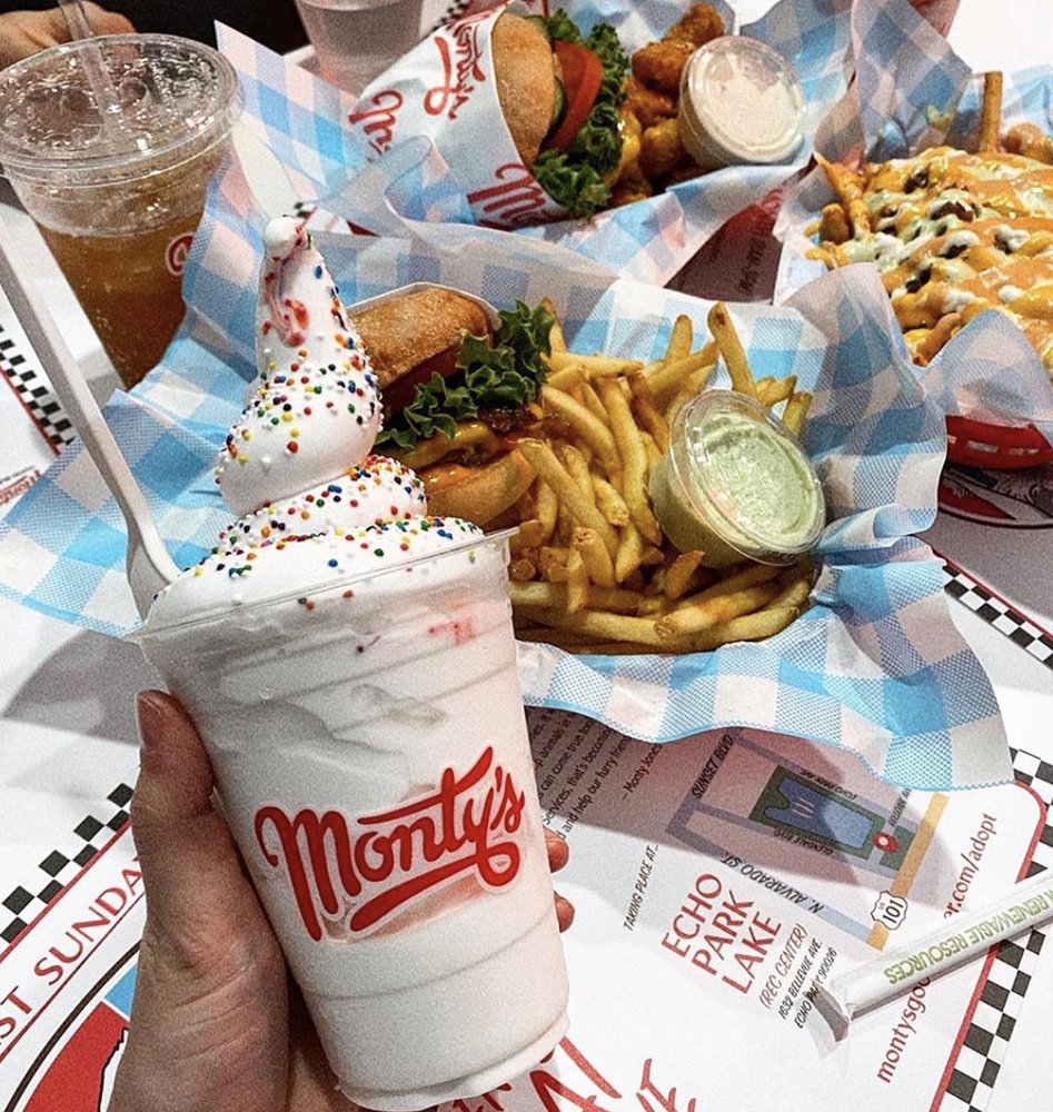 Monty's Good Burger 516 S Western Ave, Los Angeles