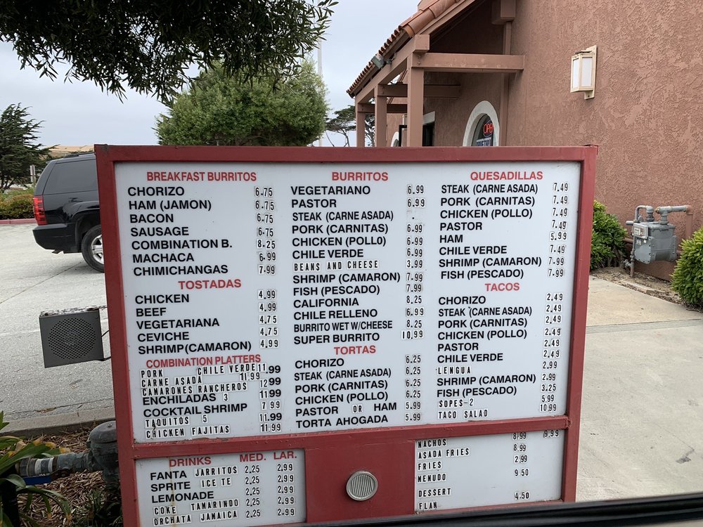Isidro's Taco Shop 3046 Del Monte Blvd, Marina