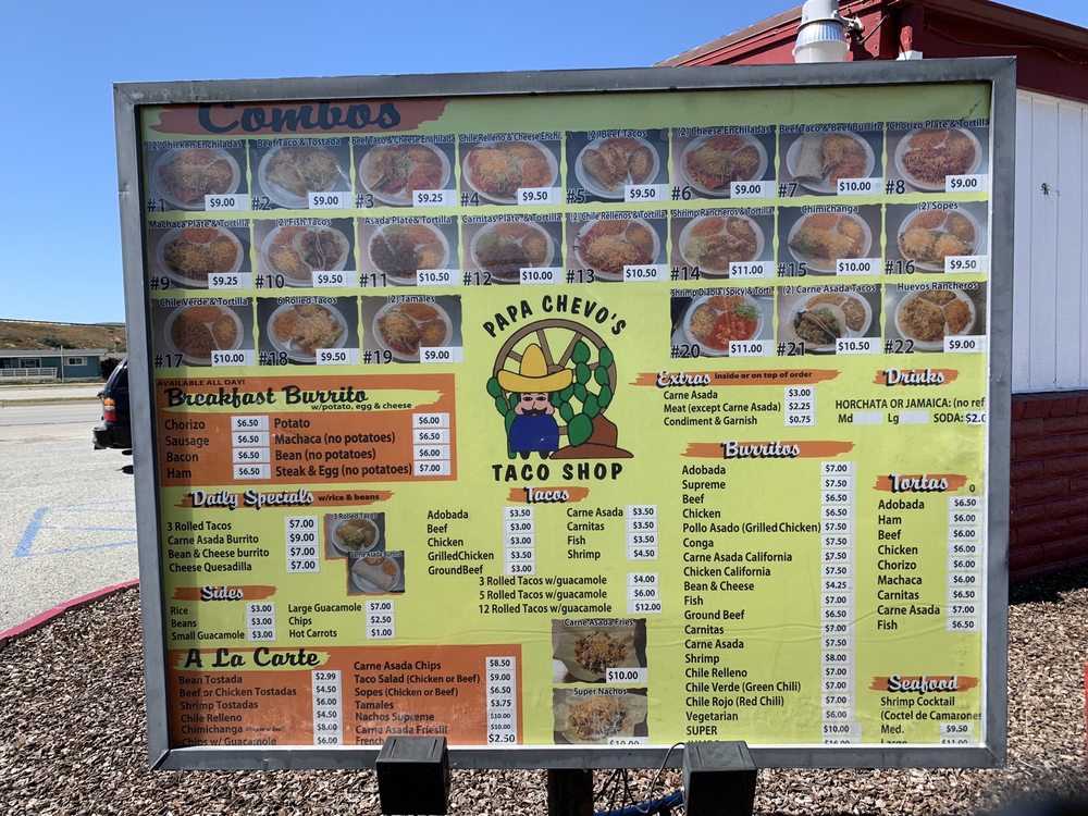 Papa Chevo's Taco Shop 3038 Del Monte Blvd, Marina