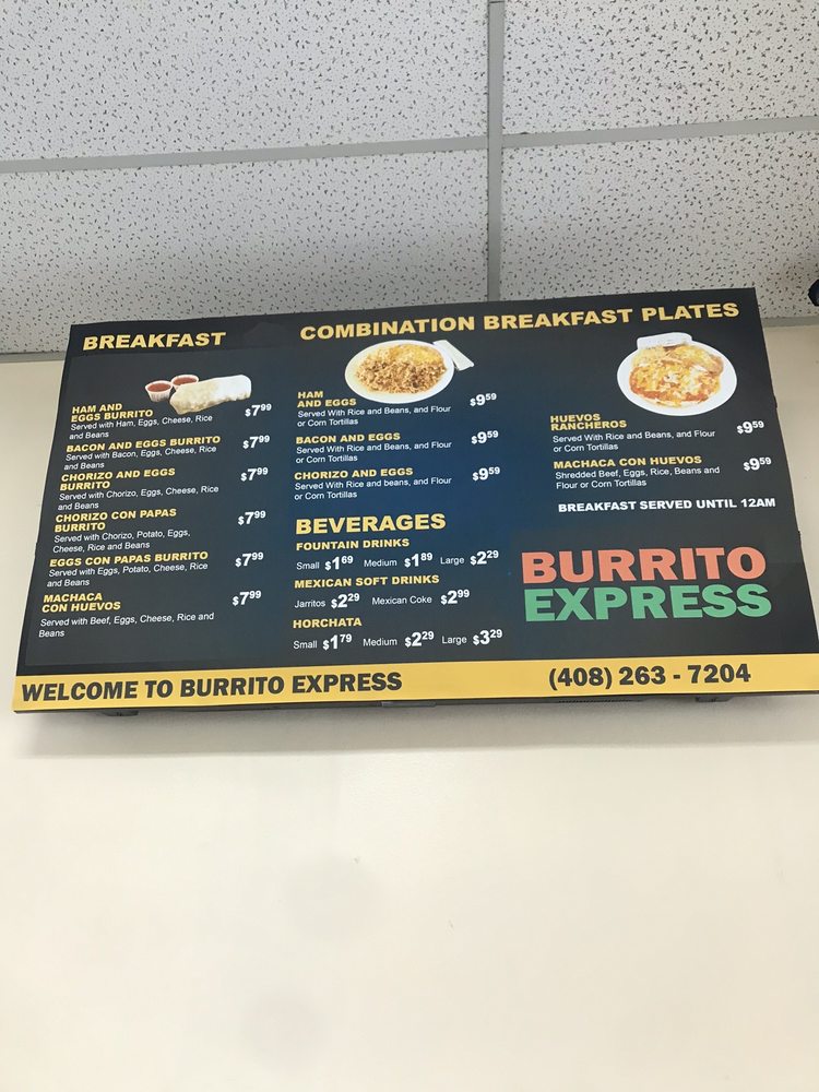 Burrito Express 275 Jacklin Rd, Milpitas