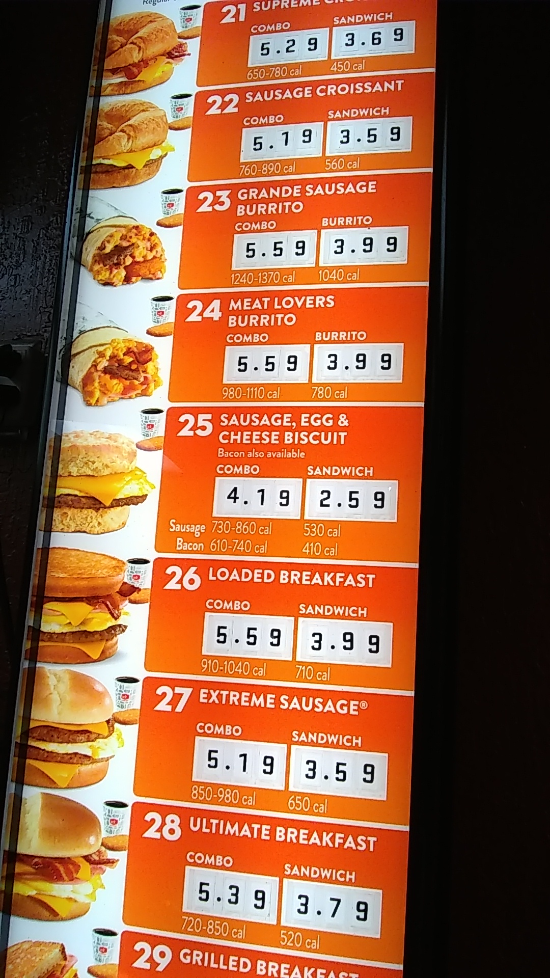 Jack In The Box Menu