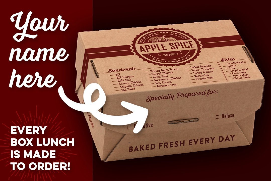 Apple Spice Box Lunch Delivery & Catering Modesto - Stockton, CA 4807 Greenleaf Ct suite c, Modesto