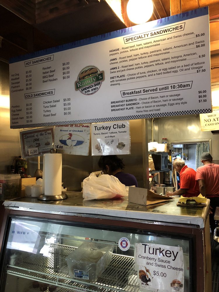 Randy's Sandwich Shop 1193 10th St, Monterey