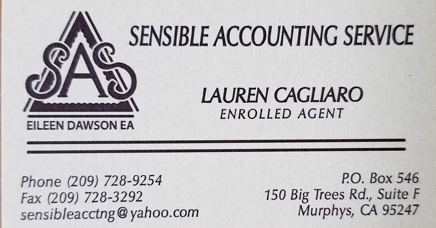 Sensible Accounting Services 4467 CA-4, Angels Camp California 95222