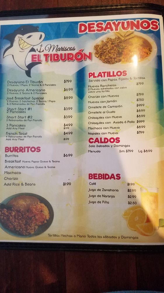Mariscos El Tiburon 543 Highland Ave, National City