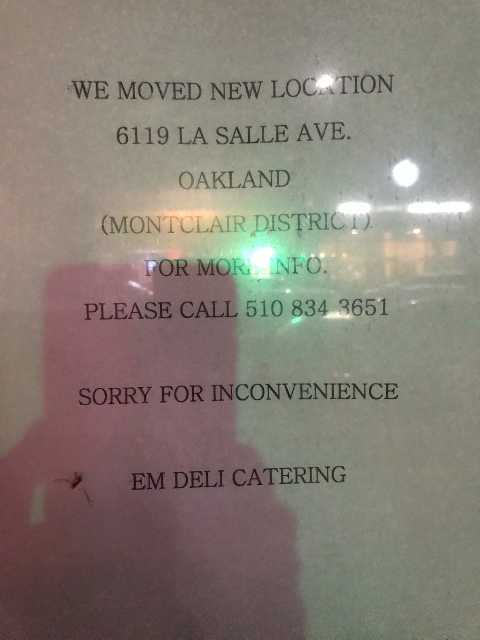 EM Deli Catering 6119 La Salle Ave, Oakland
