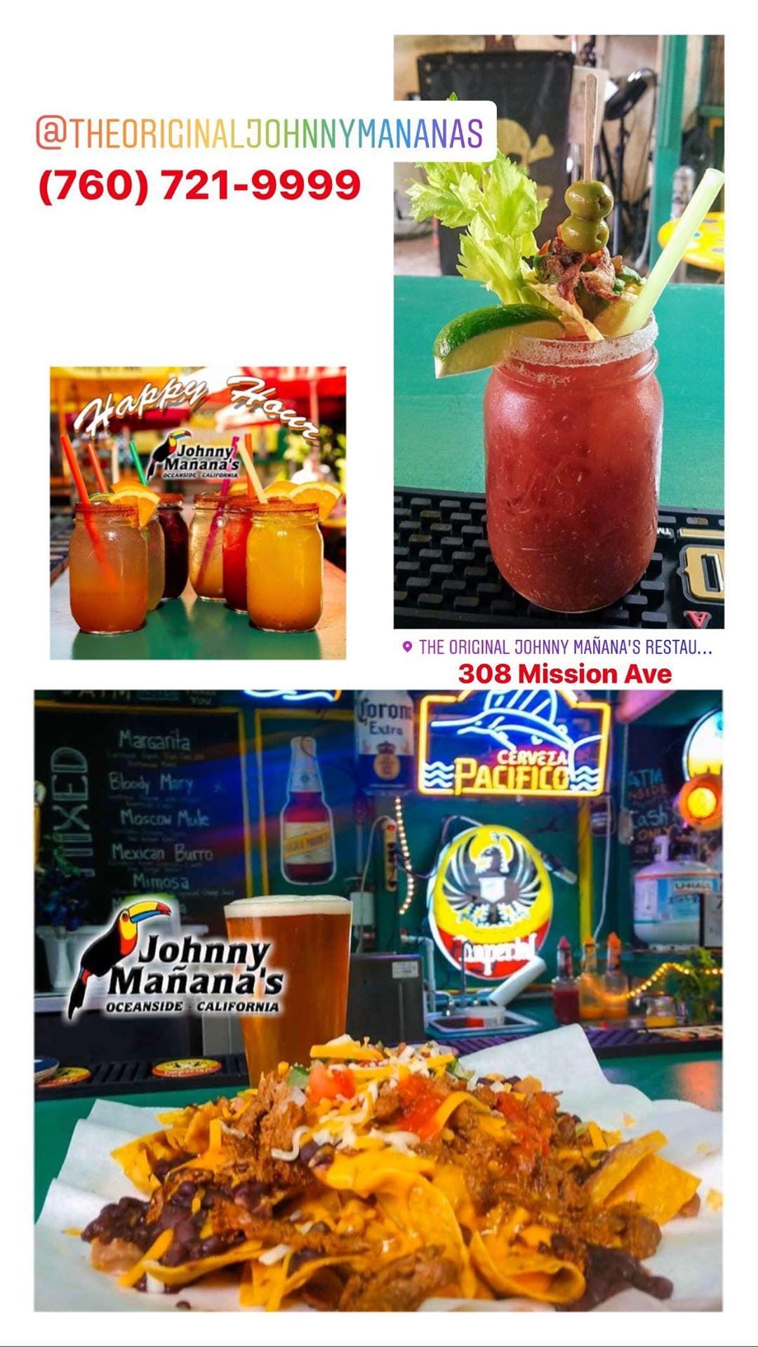 Johnny Mañana's 308 Mission Ave, Oceanside