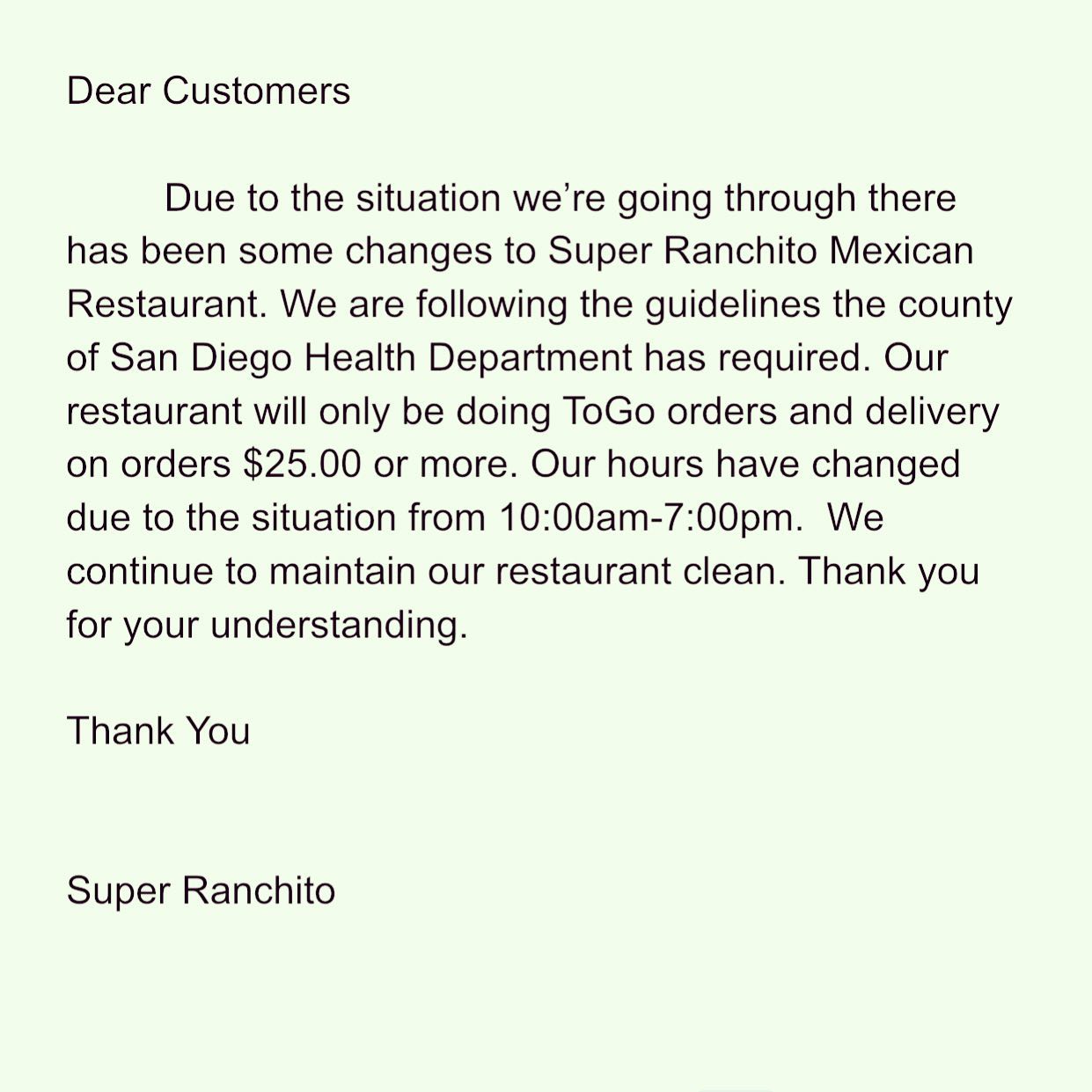Super Ranchito 1129 S Coast Hwy # A, Oceanside