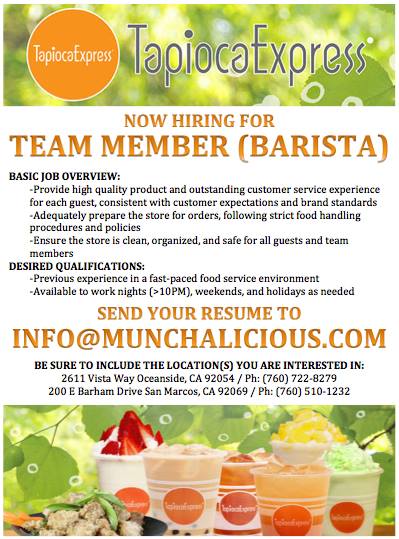 Tapioca Express 2611 Vista Way, Oceanside