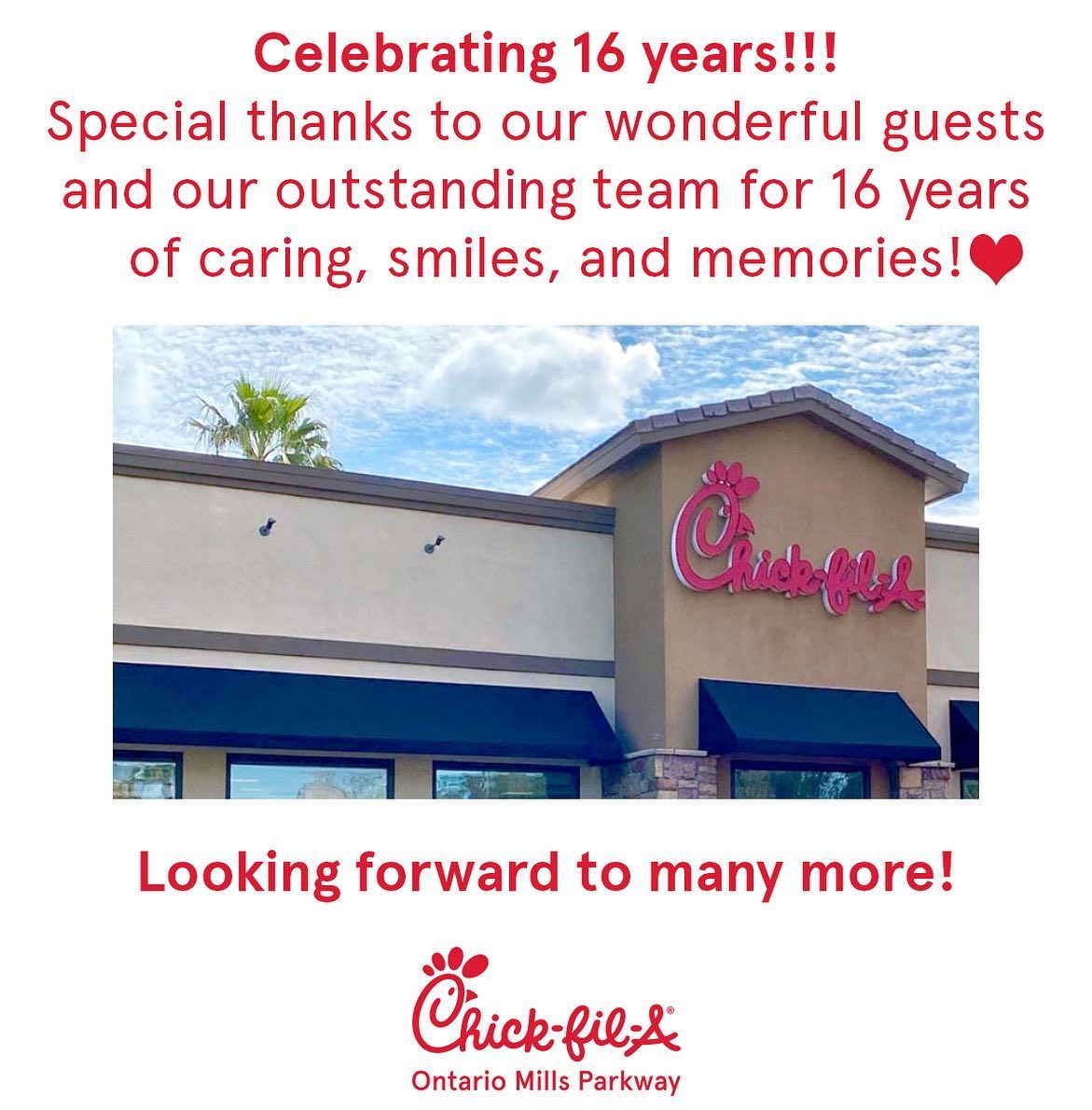 Chick-fil-A 4350 Ontario Mills Pkwy, Ontario