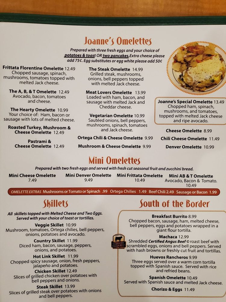 Joanne's Cafe 1141 N Mountain Ave, Ontario