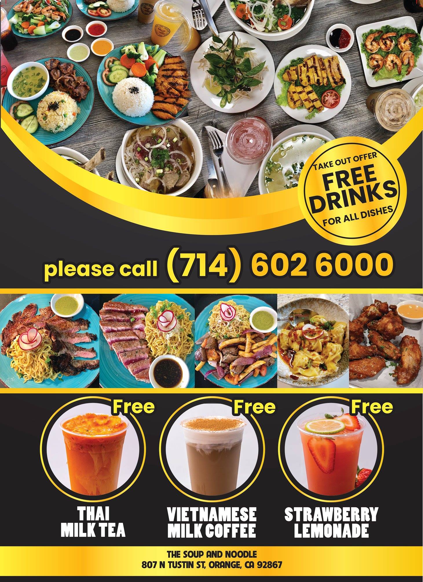 The Soup and Noodle 807 N Tustin St, Orange